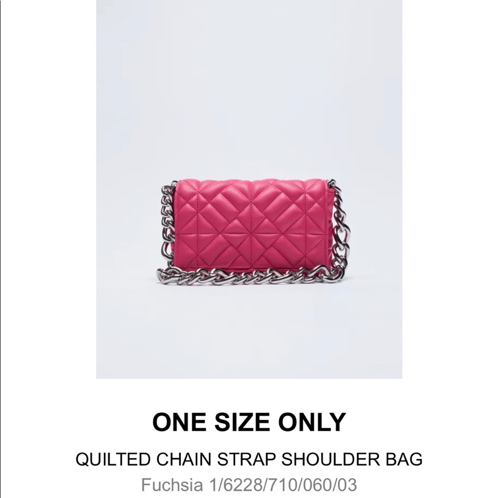 Pink chain purse